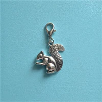 2 pcs cute cartoon squirrel zipper pull squirrel clip on charm planner charms vape charms charms for diy jewelry