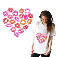 colorful heart patch stickers iron on transfers vinyl heat transfer iron on patches thermal transfers sticker diy nail sticker