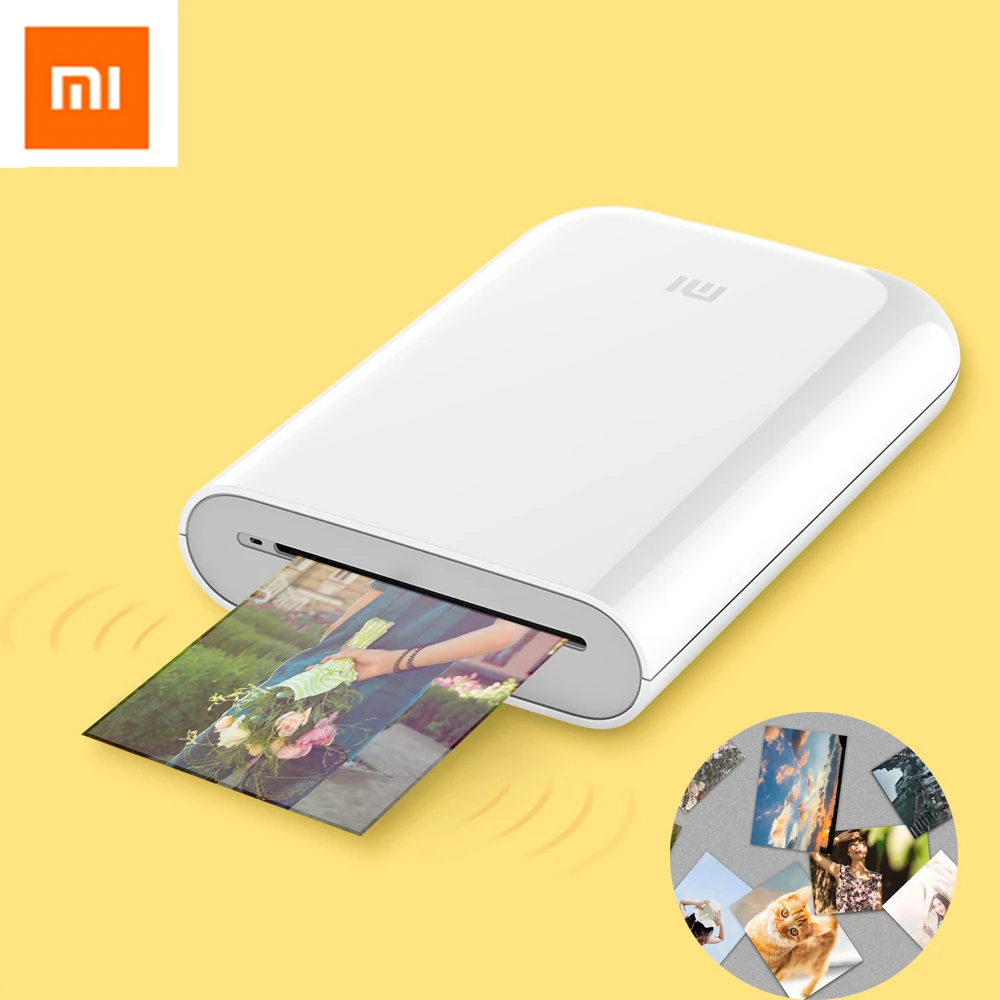 XIAOMI Mijia AR принтер 300 точек/дюйм портативный фото мини карман с DIY поделиться 500 мАч