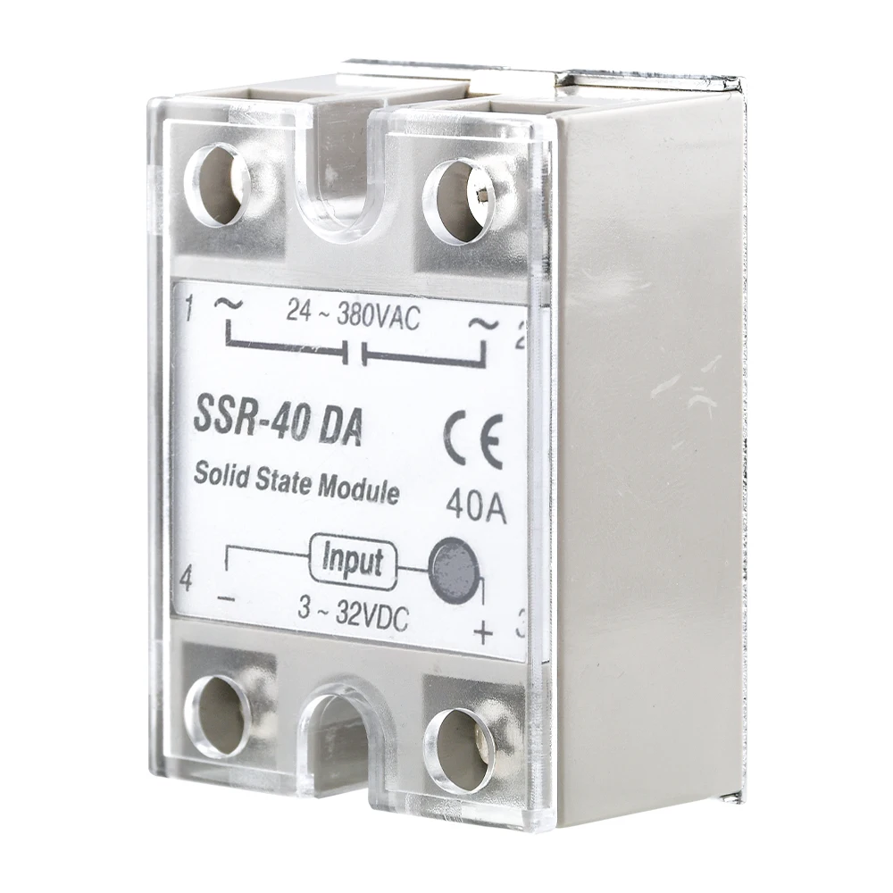 24 V-380 V 40A 250 SSR-40DA твердотельный релейный модуль 3-32 DC В AC SSR 40DA | Обустройство дома