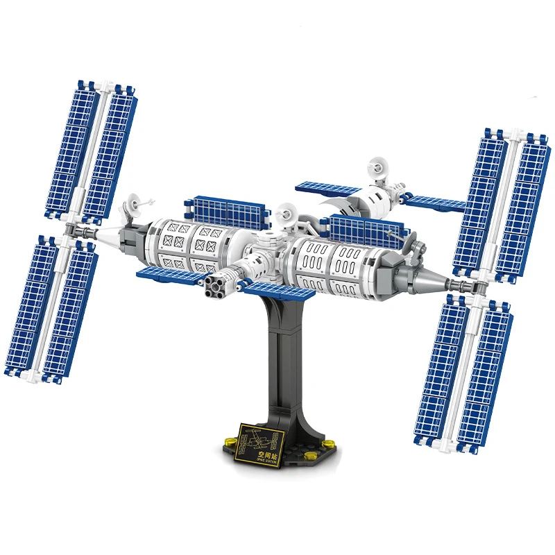 

City Creative Space Exploration Series Manned Space Station Collection Model Building Blocks Bricks Toys