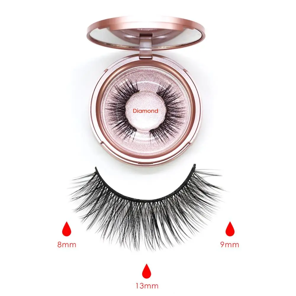 OCEAN PEARL Magetic Lashes 5 магнитов 3D Resuable шелковые волокна Накладные ресницы магнитные