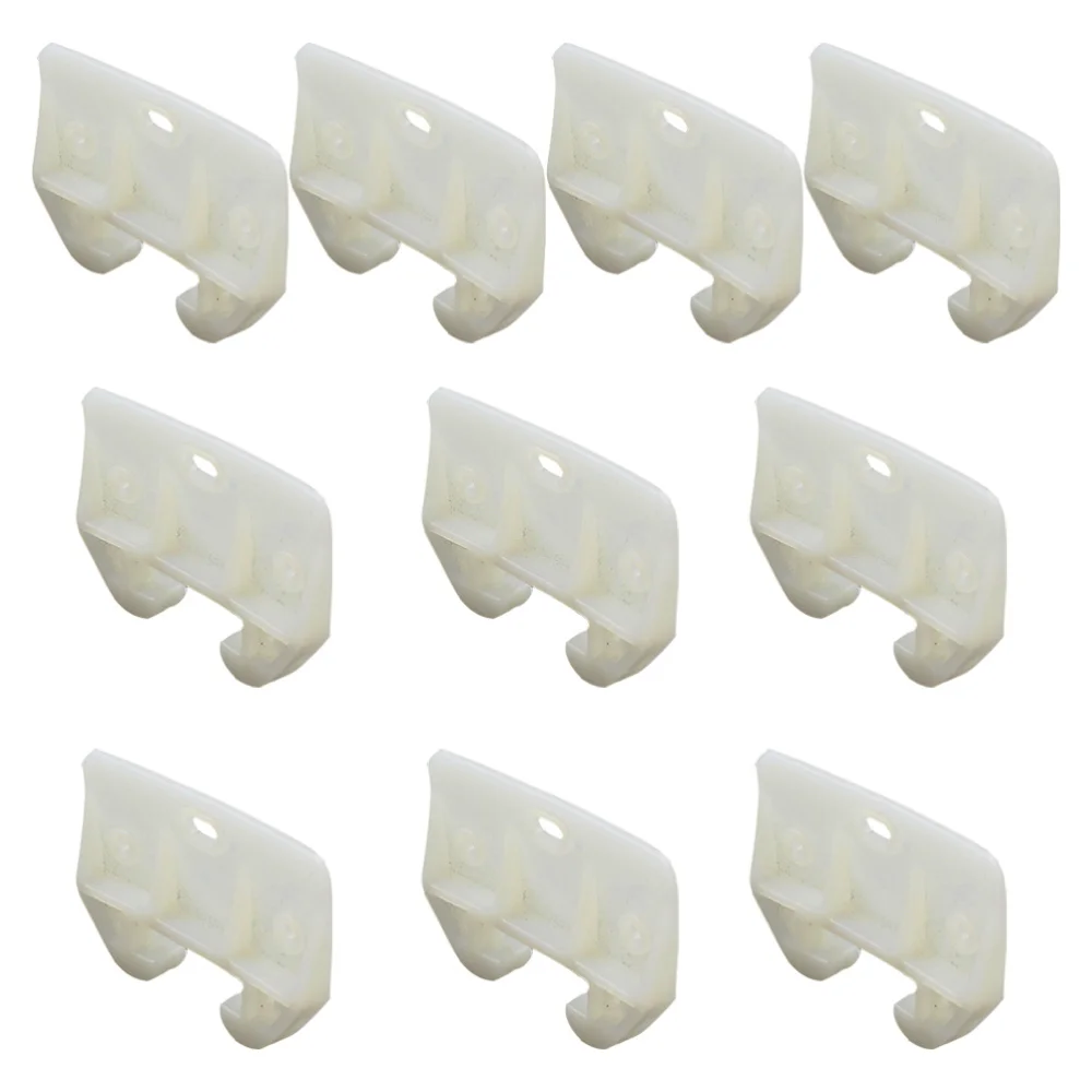 

10pcs Drawer Rail Guides Replacement Parts Drawer Systems (White)