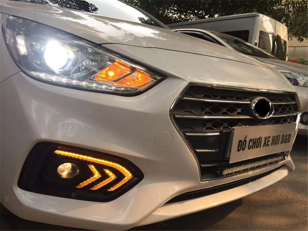 1 пара отложным воротником желтый сигнал реле автомобильные лампы дневного