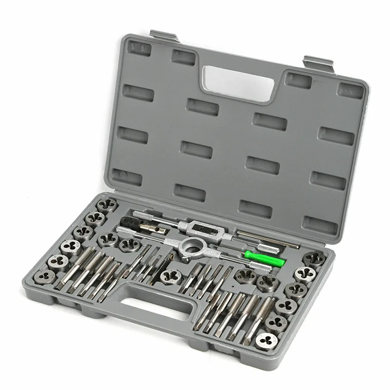 

40-piece Tap and Die Set 32pc Metric Tap Set Tapping Tool Hand Tap and Die 40pc Hardware Repair and Renovation Tool
