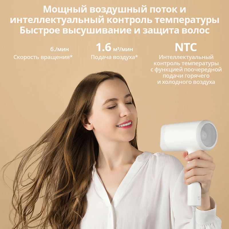 XIAOMI Mijia Отрицательный ион фен|Фены для волос| |