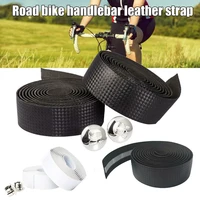 road bike handlebar tape straps non slip breathable sweat absorbent pu anti slip leather strap cycling mountain bike accessories