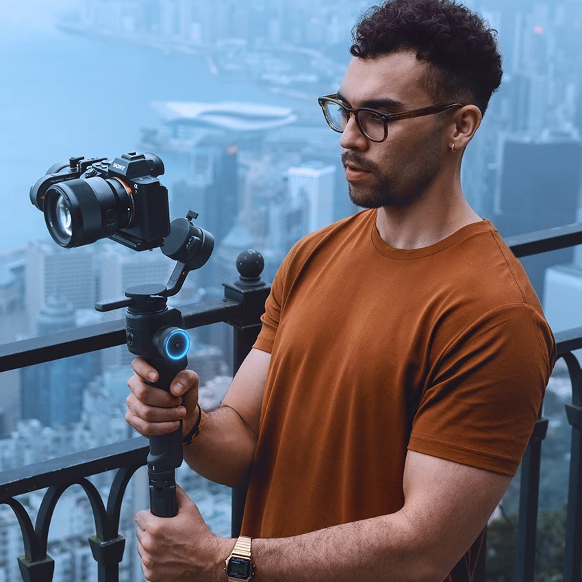 3 осевой шарнирный стабилизатор Moza Aircross 2 для камеры Sony A6300 Panasonic GH5 GH4 Canon EOS Pk Zhiyun