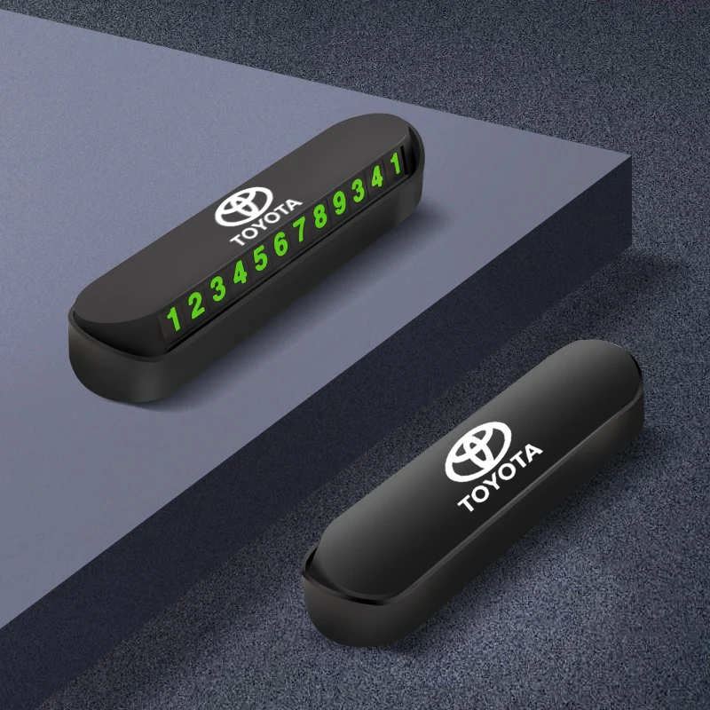 1 шт. ABS Автомобильная Временная парковочная карта светящаяся табличка с номером