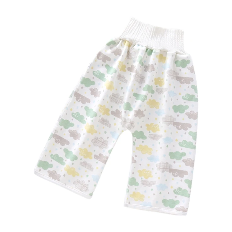 

2 in 1 Comfy Children Baby Diaper Skirt Shorts Cotton Anti Bed-wetting Waterproof Absorbent Washable for Boy Girl Night Time Pot