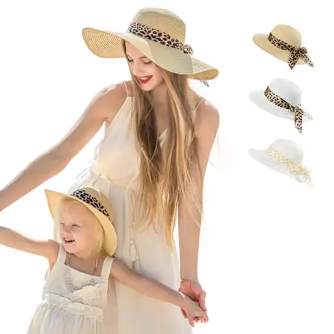 Beach straw hat girl mom - купить 