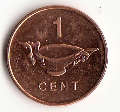 Соломоновы Острова 1 цент королева Содружества Океания 100% настоящая