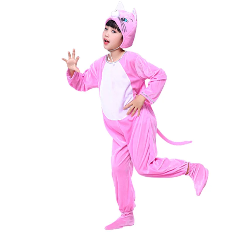 Милый костюм кошки на день детей косплей-костюм с животными Хэллоуин для - купить