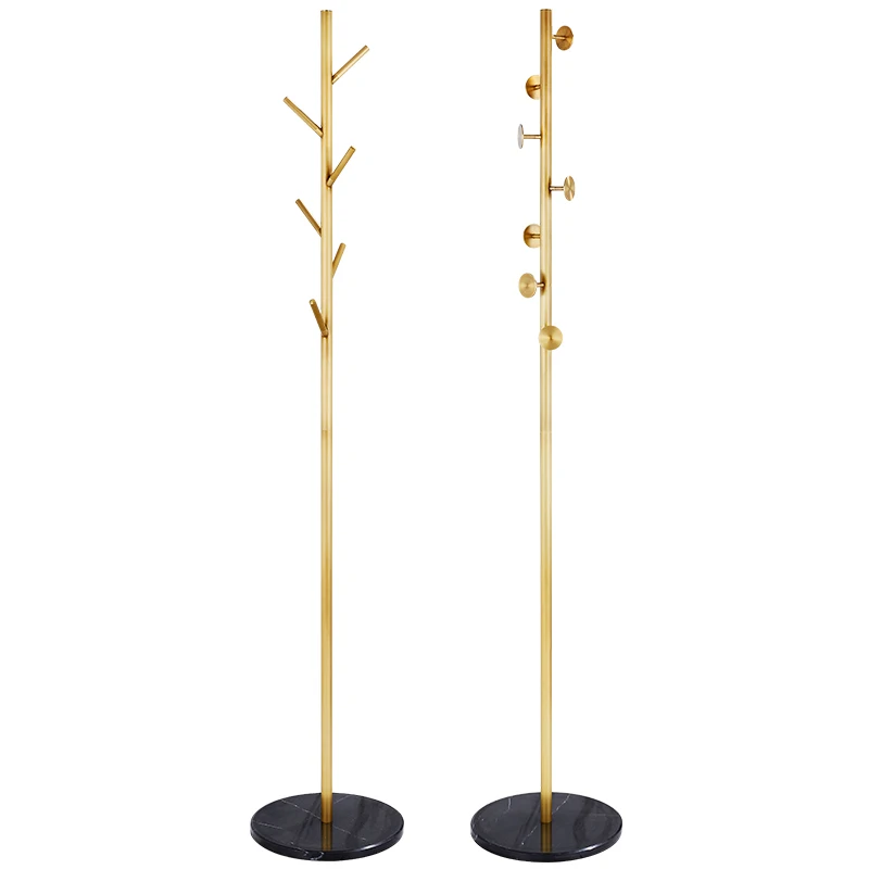 Роскошная напольная вешалка в скандинавском стиле для пальто античная латунная