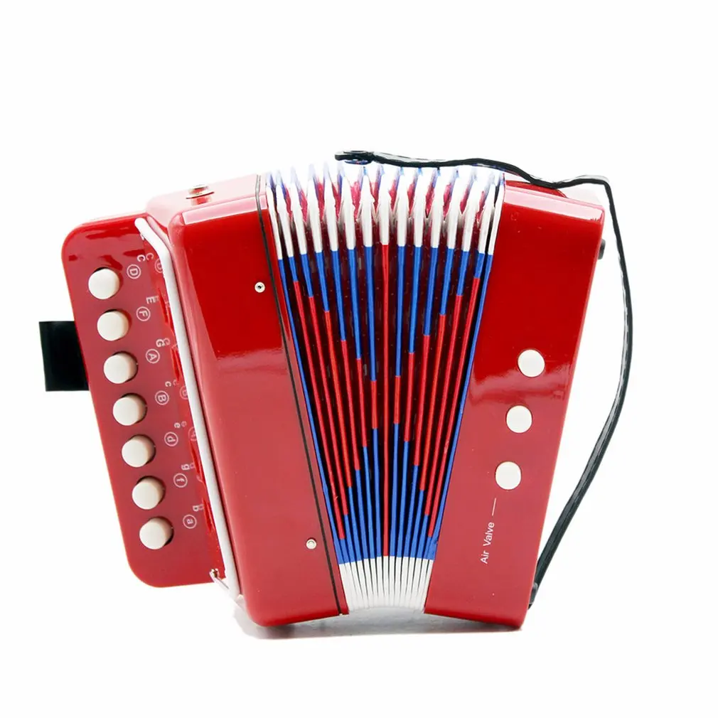 

1PC Mini Kids Accordion 7-Key 3 Bass Educational Childrens Beginner Practice Music Instrument Band Toy Hot Sale Dropshipping