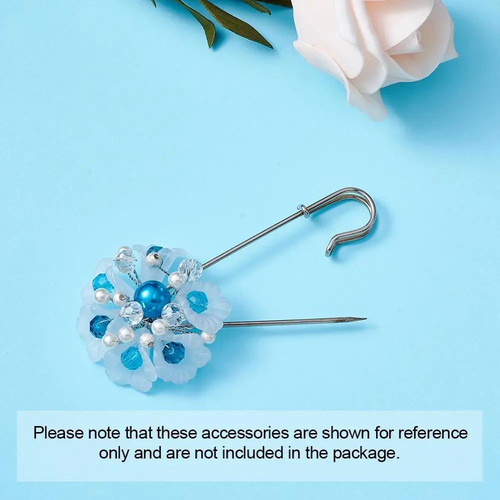 100 шт. DIY железные булавки для килта брошь крепежные украшения платина 2 размера