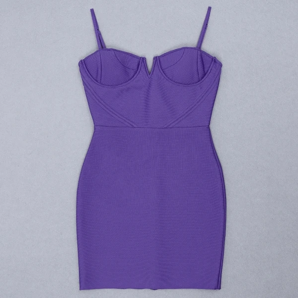 

Chic nightclub sexy suspenders evening elegant dress spring summer mini dress party purple dresses wrap buttock