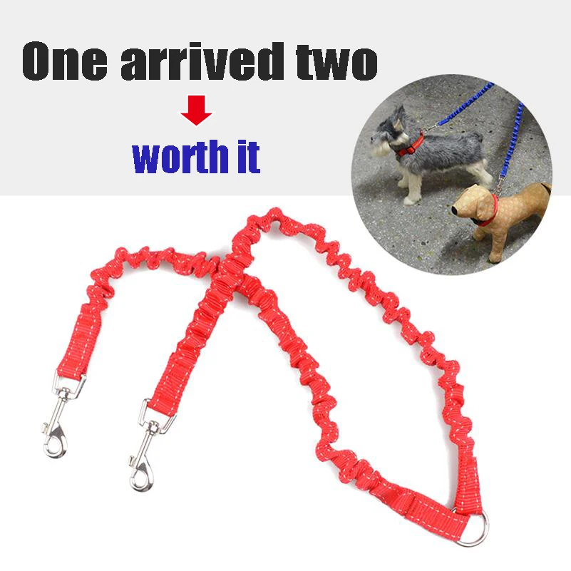 Поводок для домашних питомцев эластичная рулетка двухсторонний поводок двух