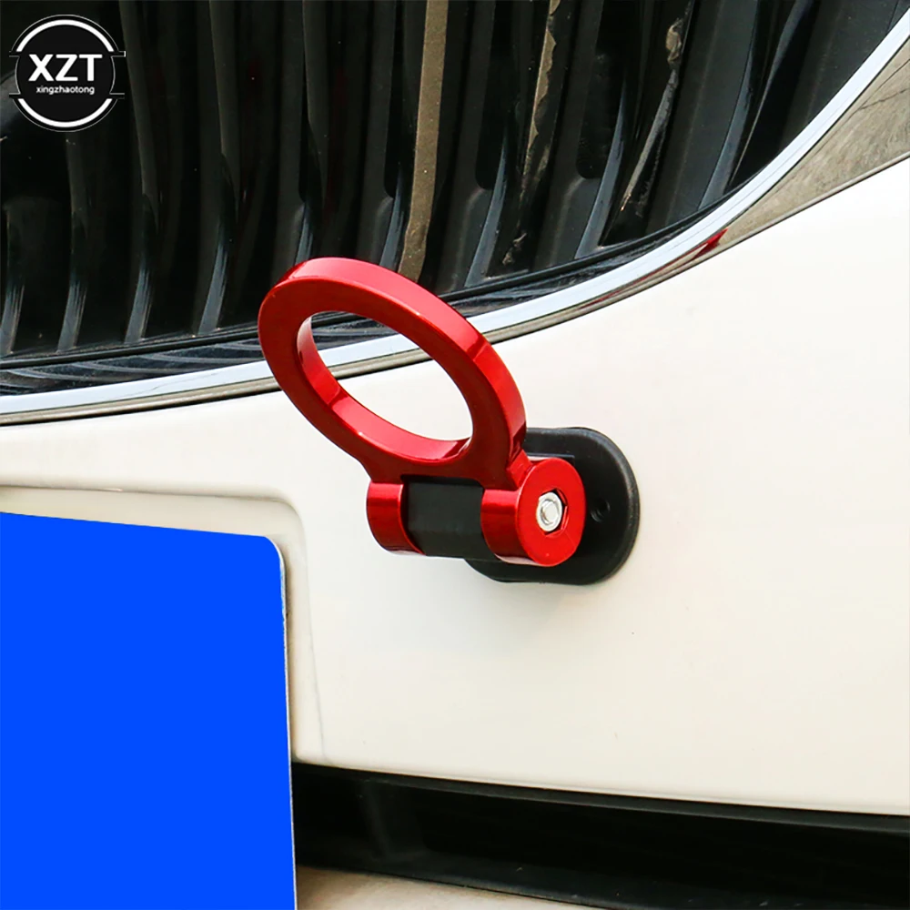 

Car Styling Trailer Hooks Sticker Decoration Car Auto Rear Front Trailer Simulation Racing Ring Vehicle Towing Hook