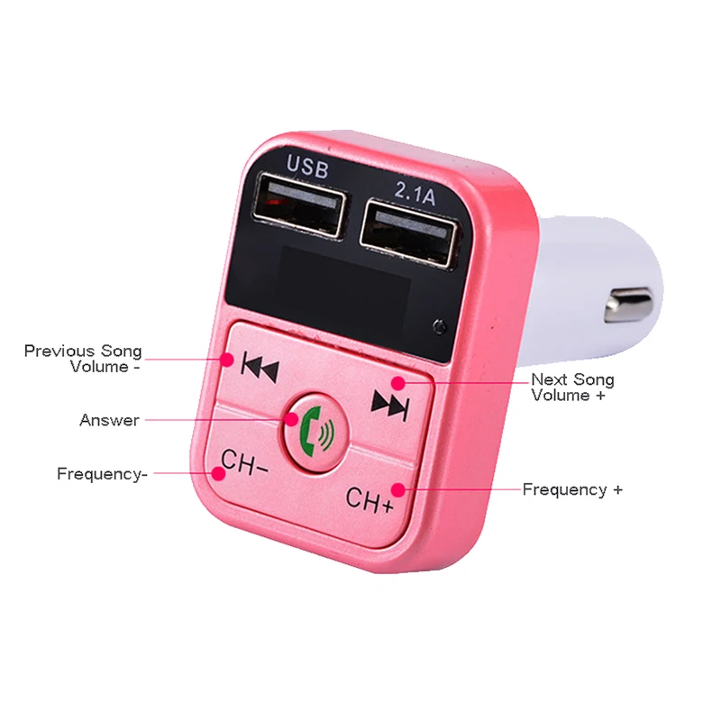 Автомобильный комплект беспроводной гарнитуры Bluetooth FM передатчик ЖК MP3 плеер USB