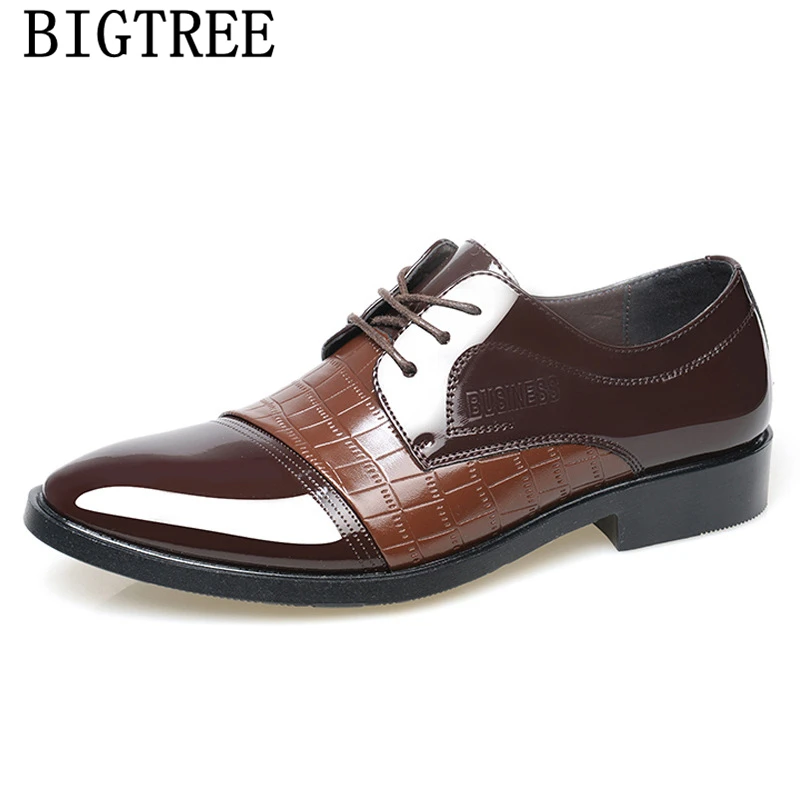 Роскошные Для мужчин офисные туфли в итальянском стиле туфли-оксфорды для
