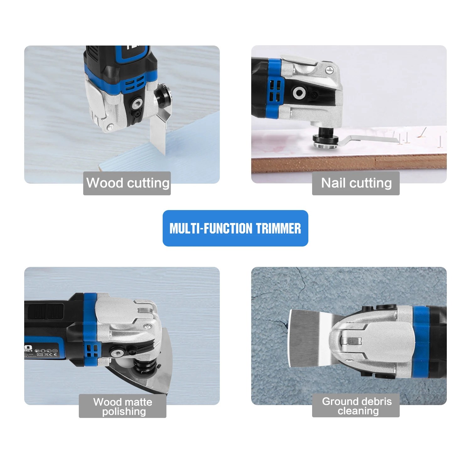 Осциллирующий многофункциональный электрический инструмент с переменной