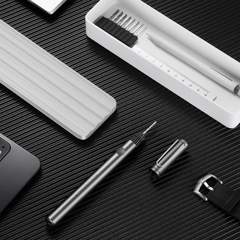 Дрель Wowstick миниатюрная беспроводная с литиевым аккумулятором и алюминиевыми