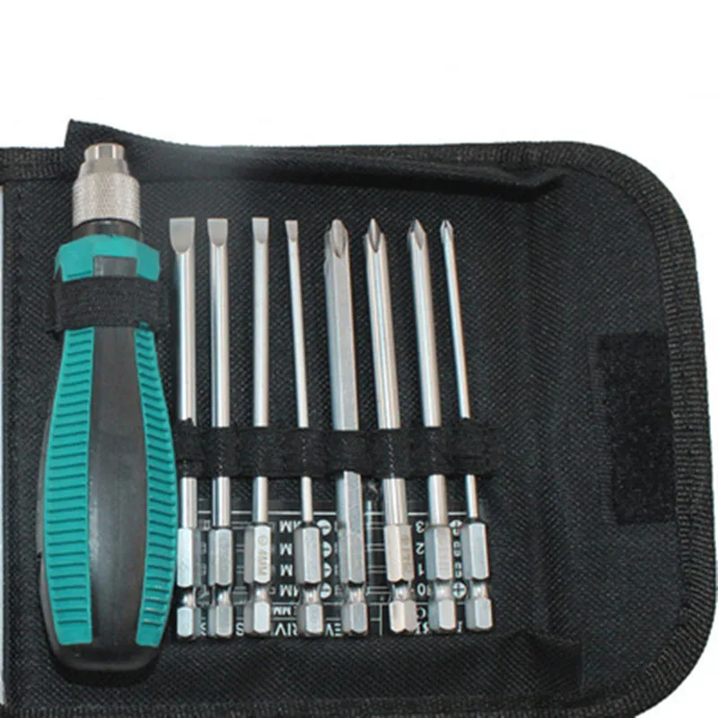 

Household Head-changing Screwdriver Set Combination Phillips Screwdriver with Magnetic Multi-purpose Screw Tool Destornillador