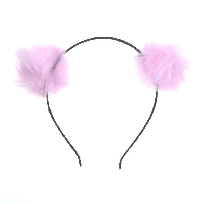 Аксессуар для волос ободок девочек с плюшевыми шариками на рождество |