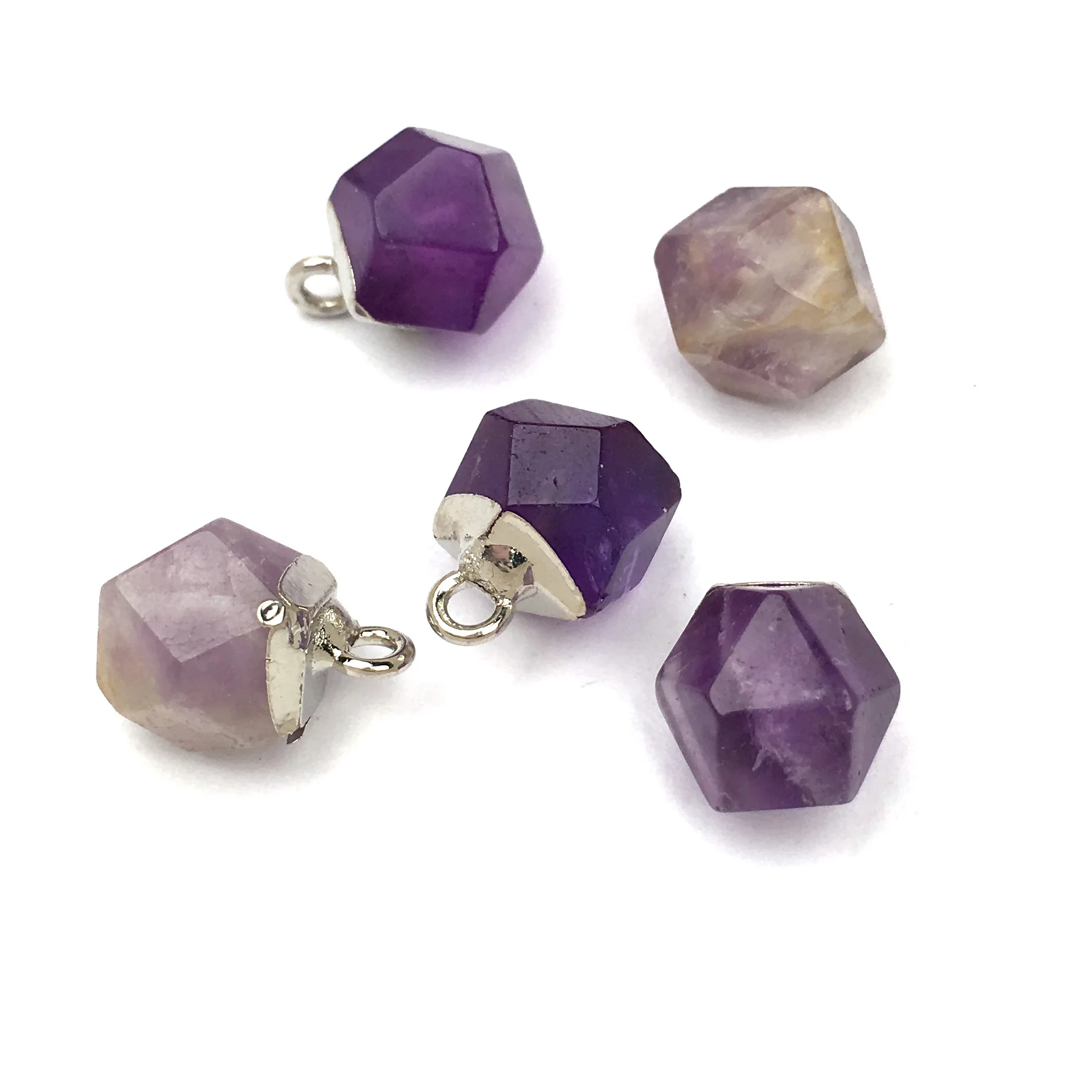 

Natural Stone Crystal Pendant charm Geometric Shape Pendants for Jewelry Making Supplies DIY Fine necklace accessories 8x12mm