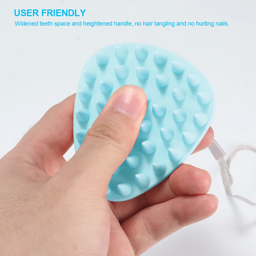 

Мытье и расчесывание душевой лейки, ручная Расческа с широкими зубьями, силиконовая Бриллиантовая головка, меридиановый массаж, 3 цвета