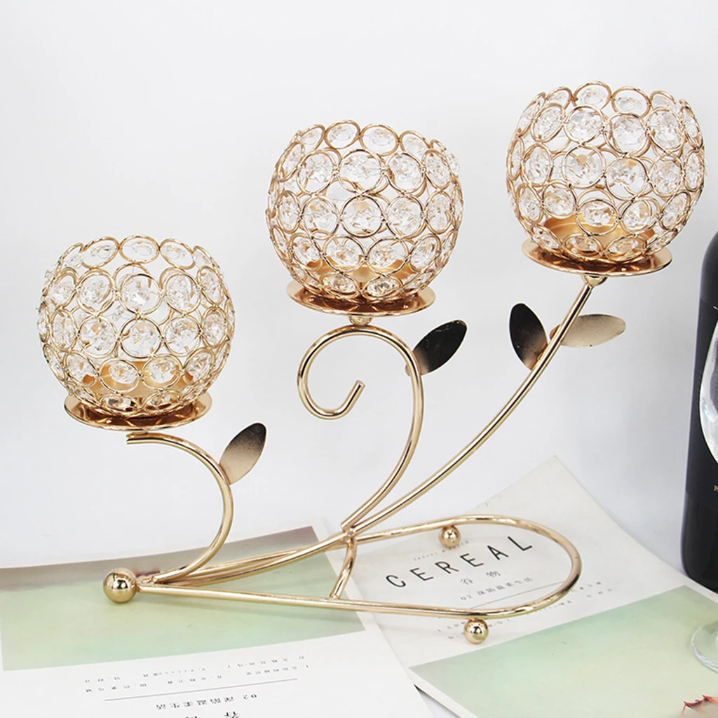 Подсвечник 3 Arm Candelabra Настольный центральный элемент для шкафа домашний