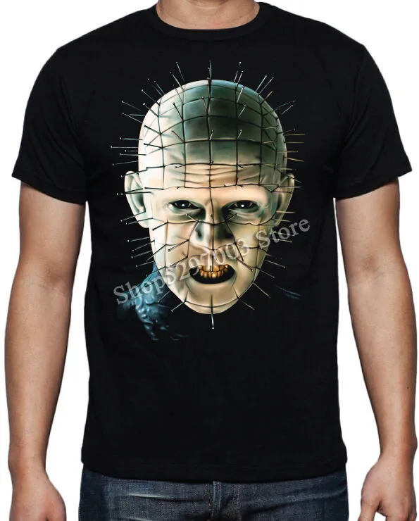 Hellraiser Pinhead Pin Head 80's Horror Scary Movie Supernatural Zombie футболка для тренажерных залов