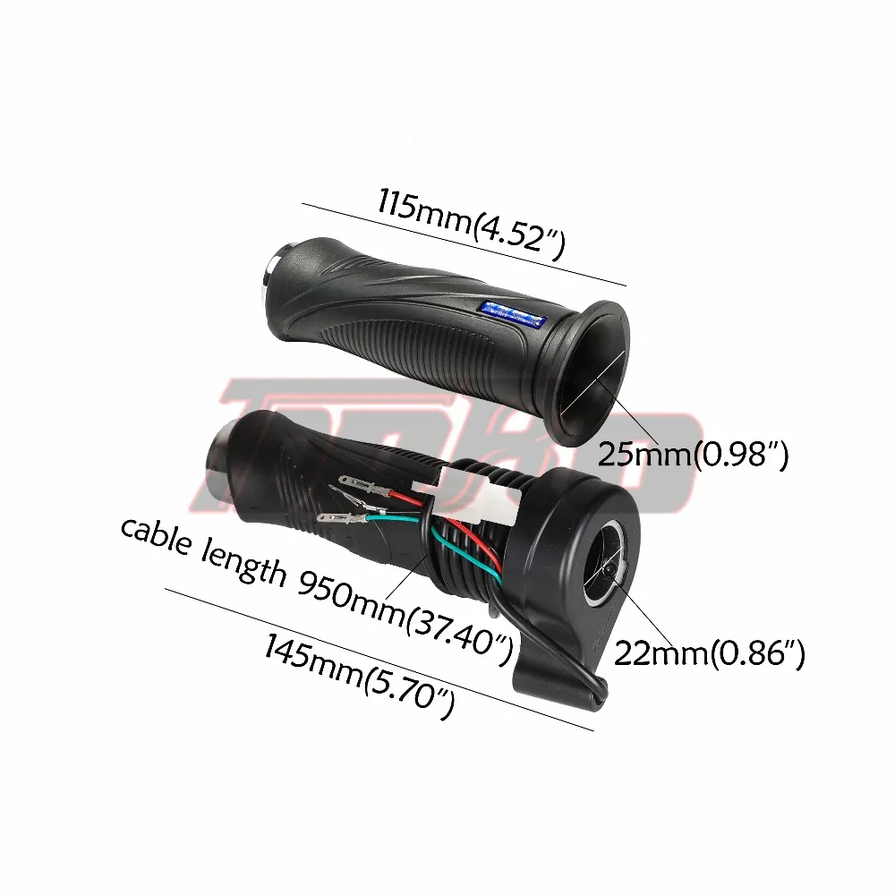 TDPRO 24 V/36 V/48 V 350/500/800/1000W мотор щетка контроллера Скорость поворотный захват дросселя для электрического велосипеда скутера ATV багги велосипед