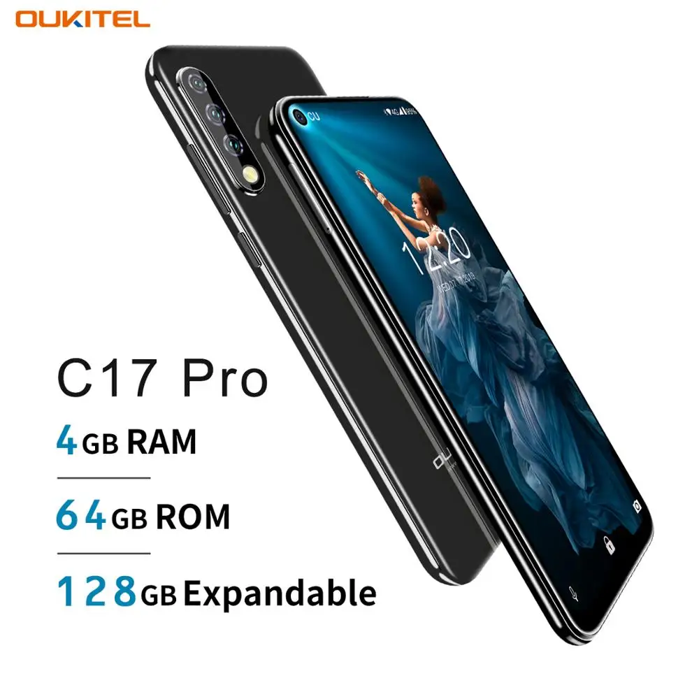 Оригинальный мобильный телефон OUKITEL C17 Pro 6 35 дюйма 19:9 Android 9 0 Восьмиядерный MT6763 4 Гб