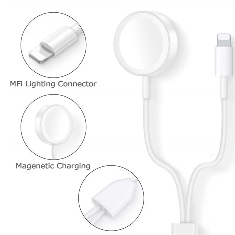 1 м Быстрое беспроводное зарядное устройство для Apple Watch Series 2 3 4 42 40 44 мм USB