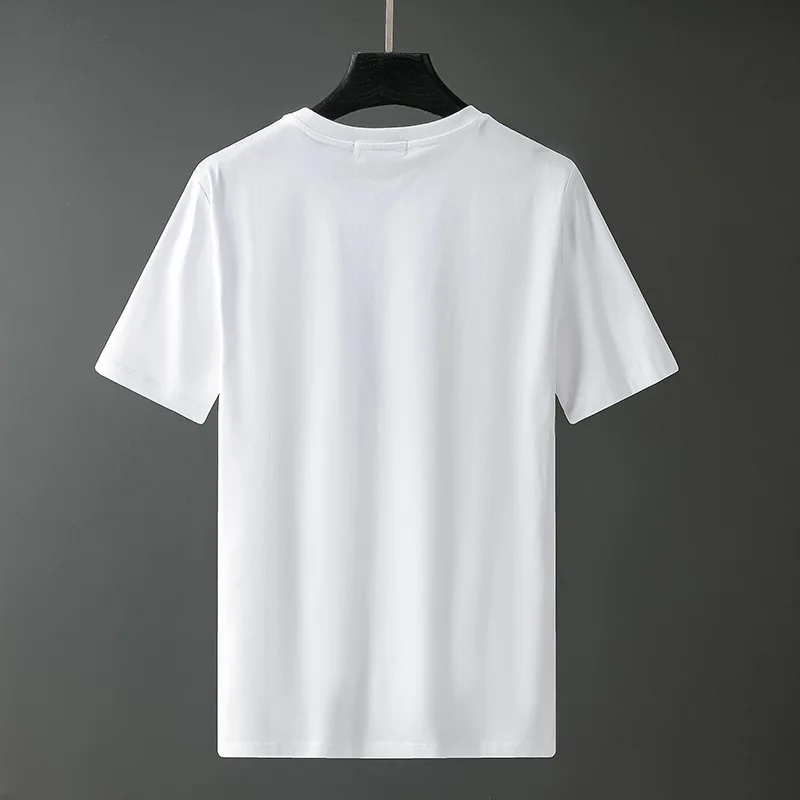 

The new summer 2021 popular logo bright color hot drill 3D three-dimensional printed short sleeve T-shirt man