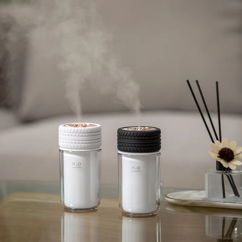 ELOOLE Wheel Ultrasonic Mini Air Humidifier 250ML Aroma Essential Oil Diffuser Fogger Mist Maker with LED Night For Home Car | Бытовая