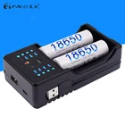 Умное зарядное устройство Palo USB со светодиодный ным дисплеем для аккумуляторов 1,2 в, Ni-MH, Ni-CD, AA, AAA, SC, аккумуляторов 3,7 в, литий-ионных аккумуляторов 18650