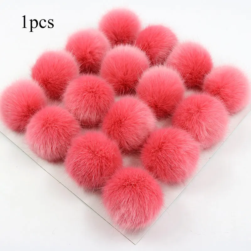 

New Colorful 7cm Big Natural Raccoon Fur Pompon Foxes Fur Pompom For Women Hat Fur Pom Poms for Hats Caps for Knitted Hat Cap