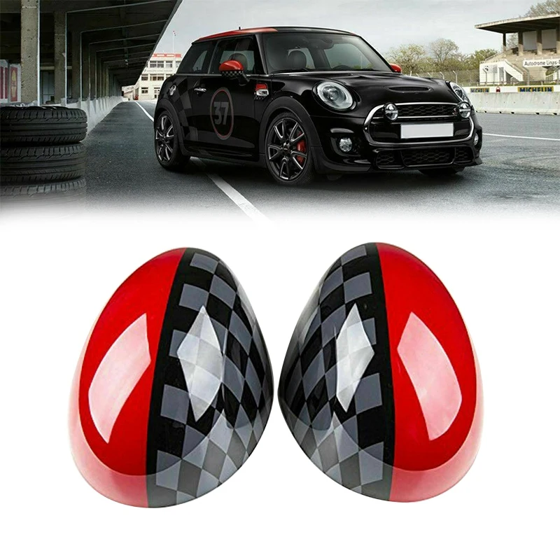 Автомобильная дверь сторона JCW Стиль зеркальные Чехлы для Mini Cooper R55 R56 R57 R58 R60 R61 Power