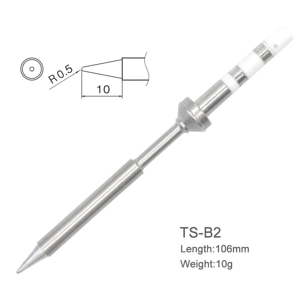 

7pcs/set TS100 Easy Install Power Tool Soldering Iron Tip High Temperature Resistant Outdoor Mini Various Models Stainless Steel