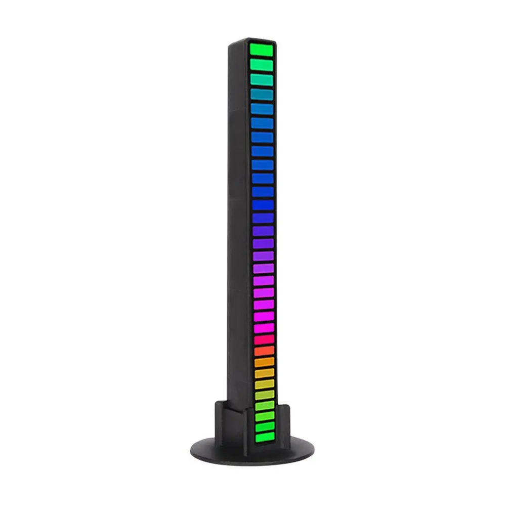 

RGB Sound Control Pickup Rhythm Lights Voice Activated Atmosphere Light Sound Level Indicator For Car Gaming Room Decoration