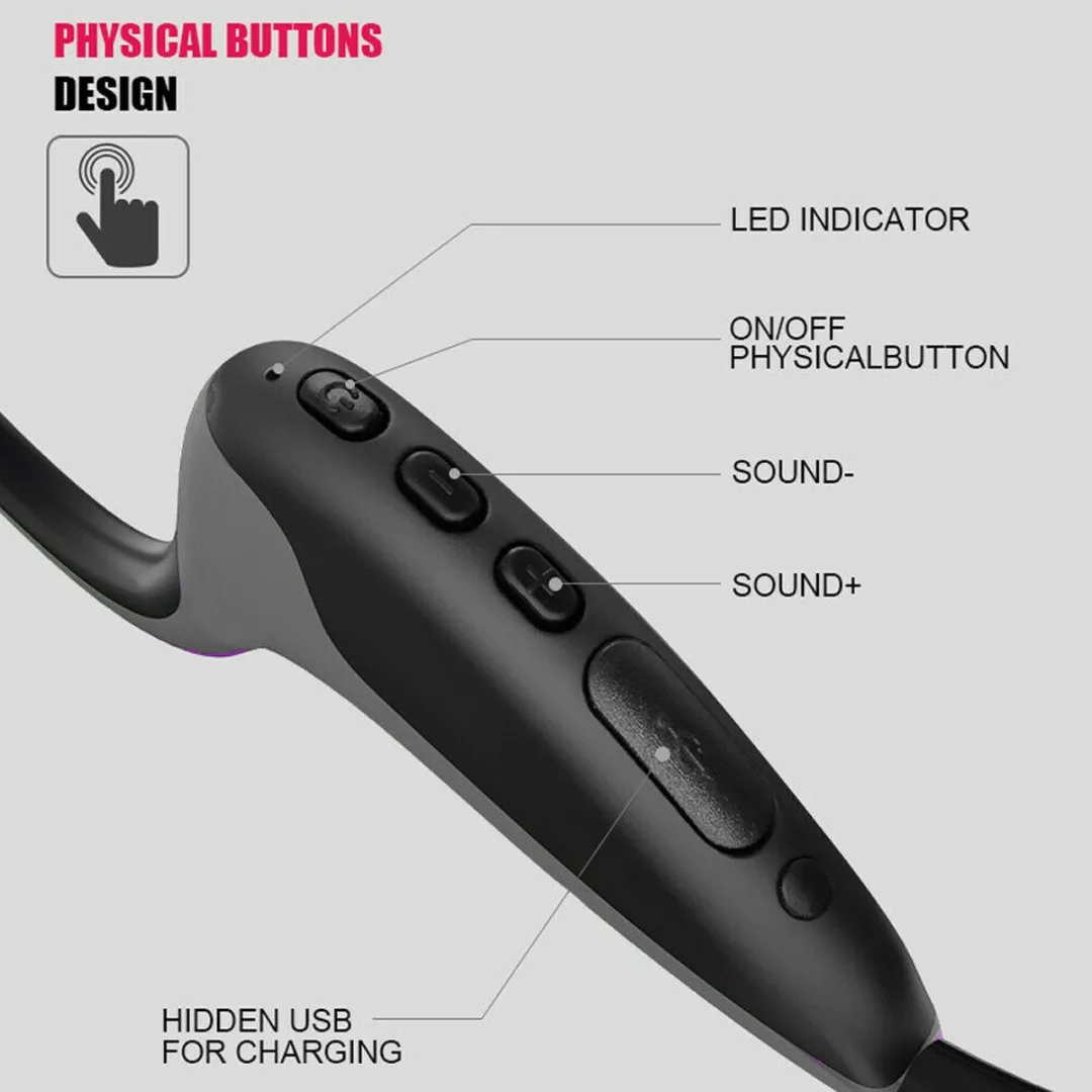 

Z8 Fashion Bluetooth Earphone Wireless Bone Conduction Earphone Sports Headband Stereo Wireless Headphone With Microphone