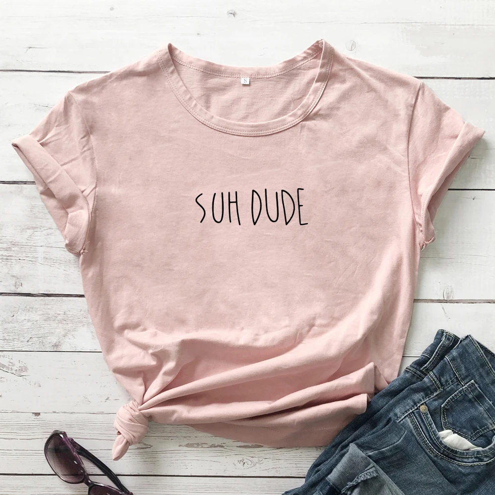 Популярная футболка suh dude Tumblr повседневная желтая черная с надписью повседневные