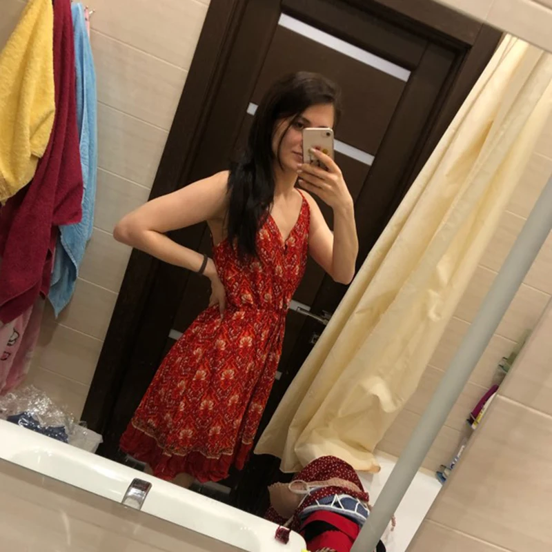 

2021 Sleeveless Dresses Summer Women Dress Buttons Cotton Mini Sundress Fashion Sexy Short Backless Slip Elastic Waist