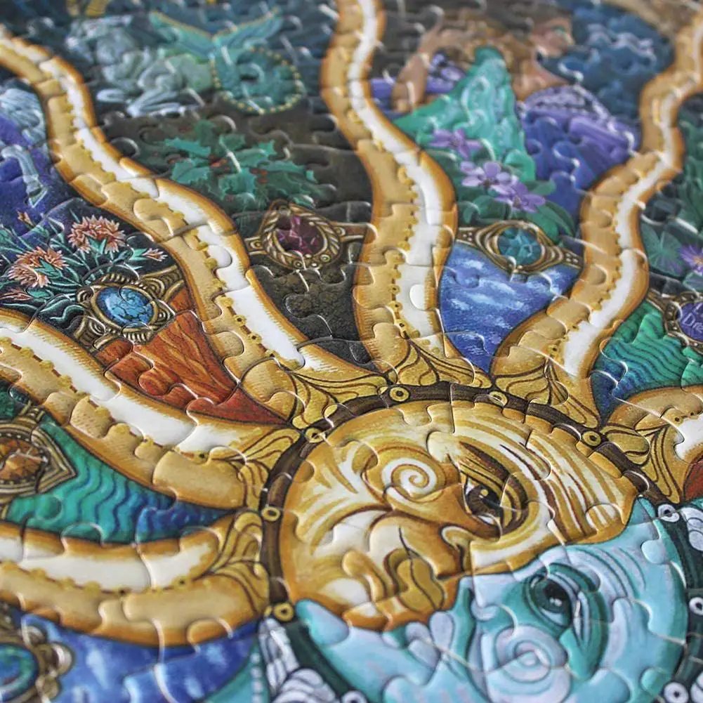 

Hot sell 500Pcs/set Moruska Round Puzzle Zodiac Horoscope Puzzle Puzzle Toys DIY 12 Constellations Circular Jigsaw Paper Puzzles