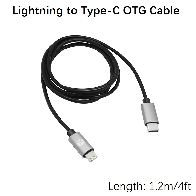Lightning to Type-C OTG Cable for Shanling M2X UA2 M5s Up4 M0 xd-05 plus NX4 DS Fiio BTR5 iPhone 12 11 XS Max XR 8P Hiby FC3 | Мобильные