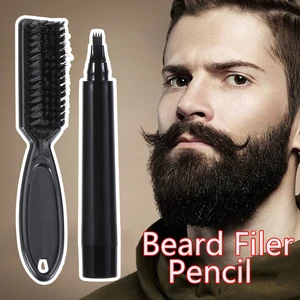 1 Набор Карандаш для бороды наполнитель карандаш для быстрого наращивания волос водонепроницаемый стойкий Натуральный Финиш для наращивания бороды усы