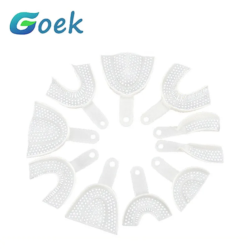 

5 парт/компл. стоматологический пластиковый лоток одноразовый полный рот частичная форма оттиска лоток стоматологические инструменты